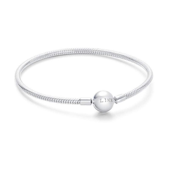 Linx Snake Chain Bracelet with Mom Themed Charms 925 sterling silver - Picture 12 of 13